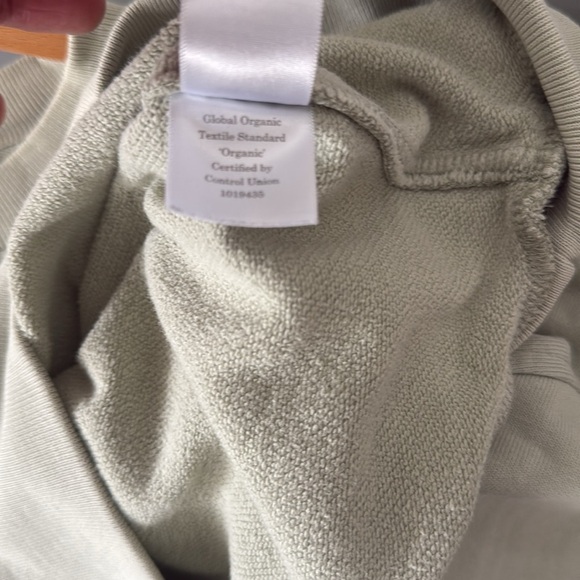 Everlane The Track Oversized Crew Sweatshirt Light Green - Picture 8 of 8